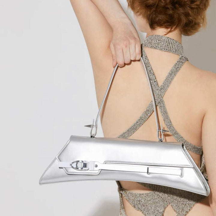Futuristic Studded Shoulder Bag - EnchantéCarry