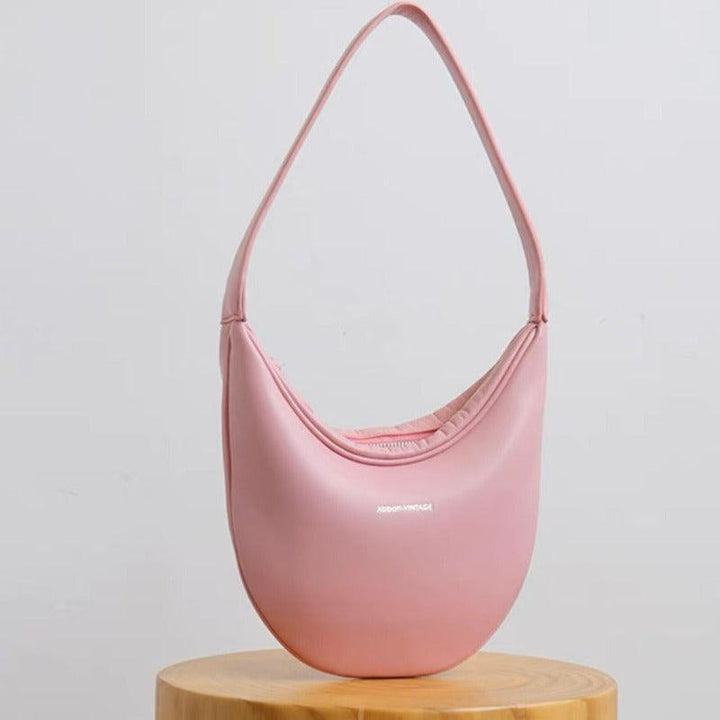 Lentil Type Leather Bag - EnchantéCarry