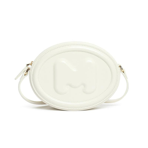 M-shaped Print Oval Mini Bag - EnchantéCarry