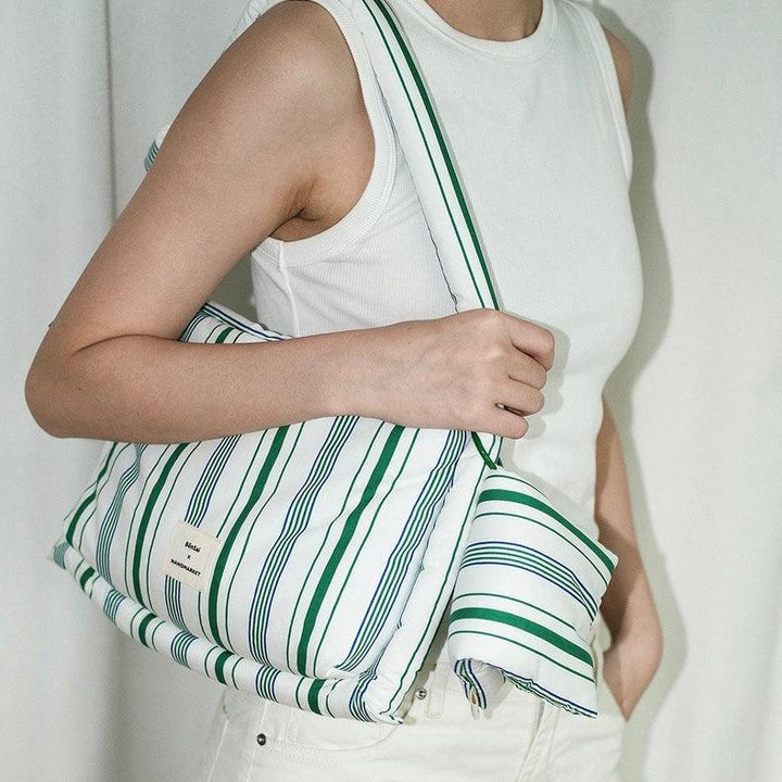 Striped Fabric Bag - EnchantéCarry